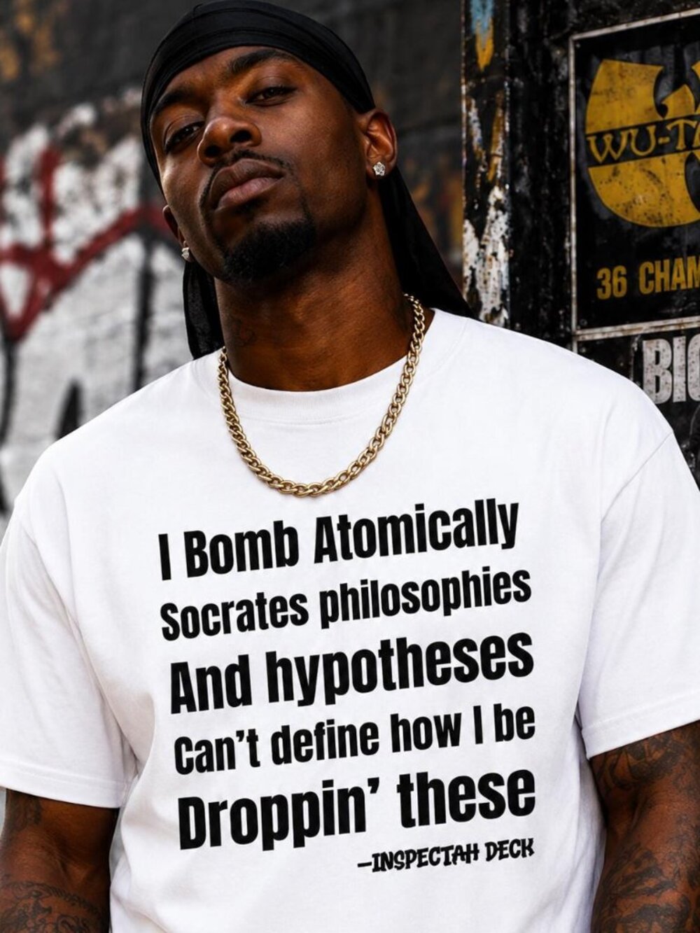 Inspectah Deck Triumph Lyrics Tee – Wu-Tang Rap Verse Shirt